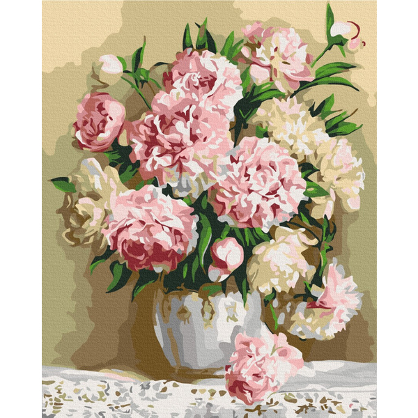Картина по номерам Преміум картини - Букет півоній