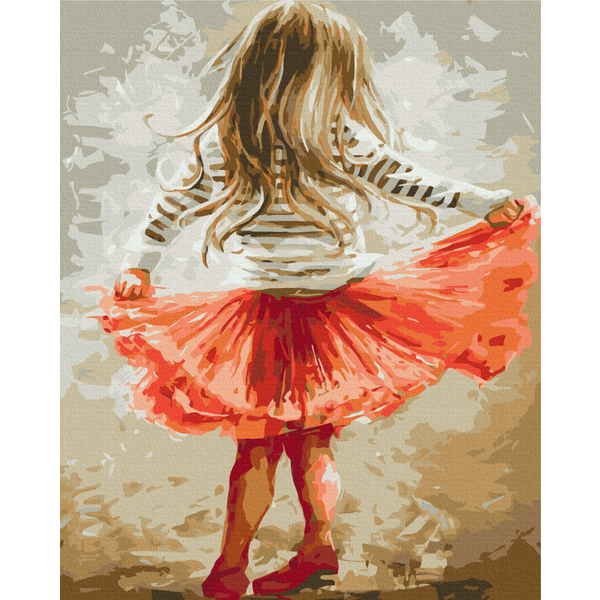 Картина по номерам Преміум картини - Маленька дівчинка