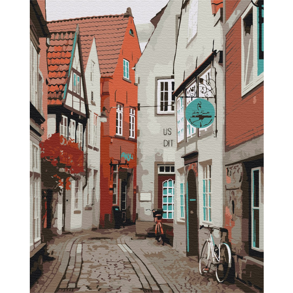 Картина по номерам Преміум картини - Вуличками Бремена