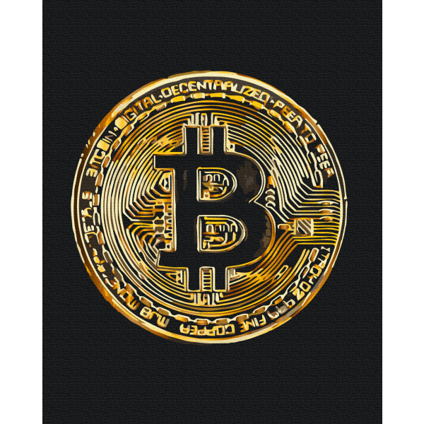 Картина по номерам Чоловічі - Біткоїн