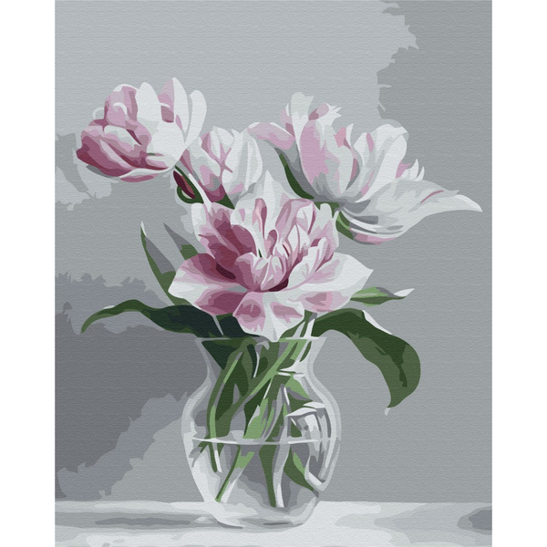 Картина по номерам Преміум картини - Ваза ніжності