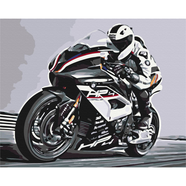 Картина по номерам Преміум картини - Гонщик