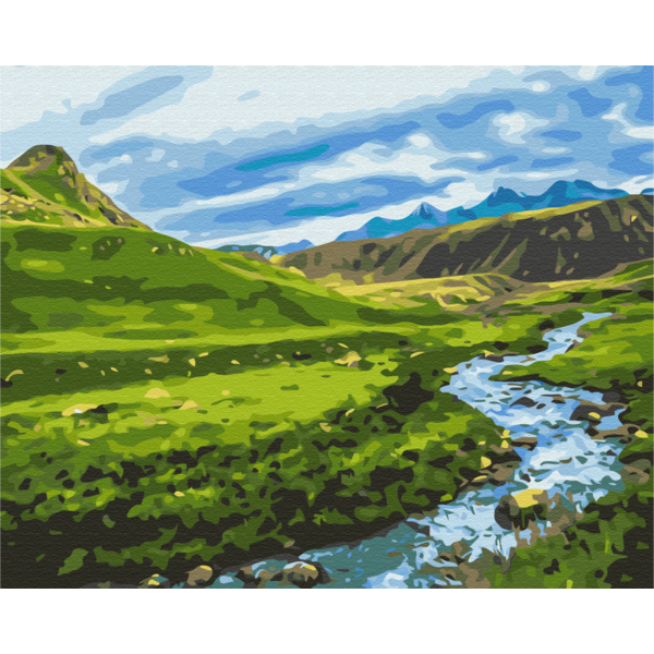 Картина по номерам Преміум картини - Альпійський луг