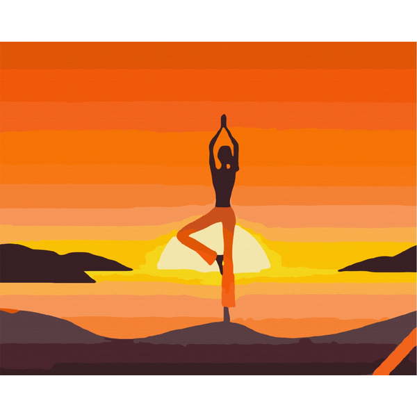 Картина по номерам Преміум картини - Асана. Йога