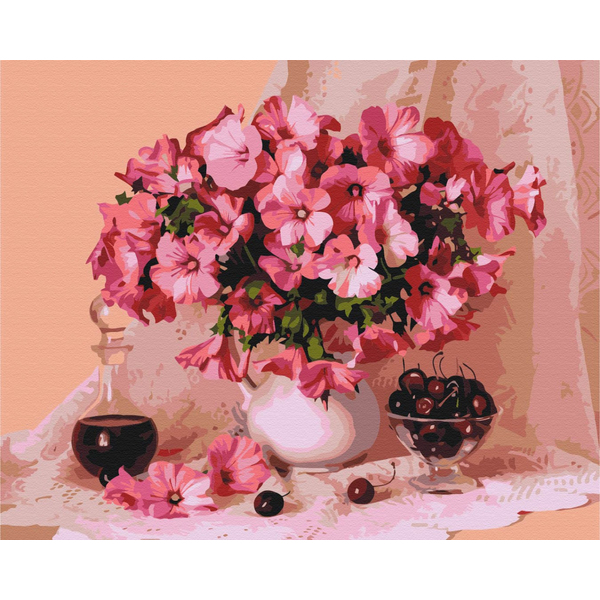 Картина по номерам Преміум картини - Цвітіння і вишні