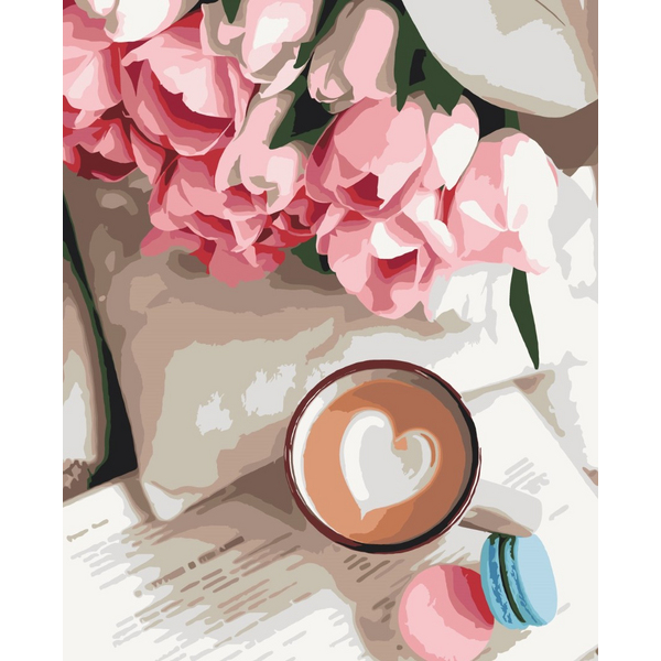 Картина по номерам Преміум картини - Какао для коханої