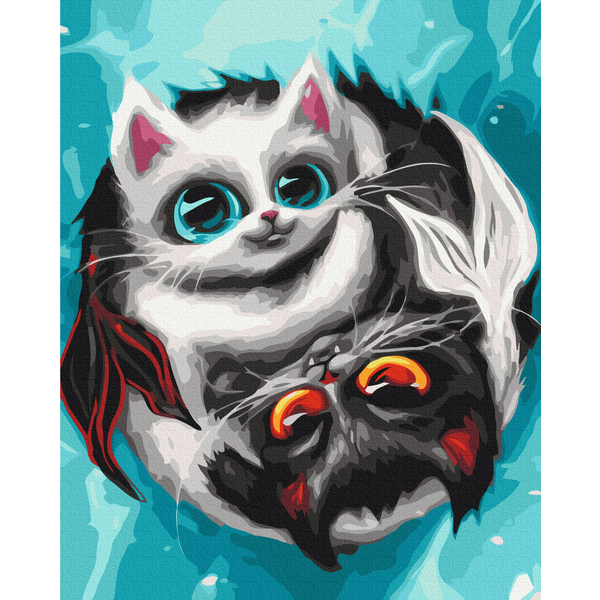 Картина по номерам Преміум картини - Котики Риби © Маріанна Пащук