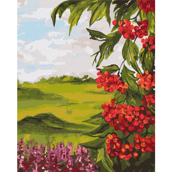 Картина по номерам Преміум картини - Польова калина © Bona