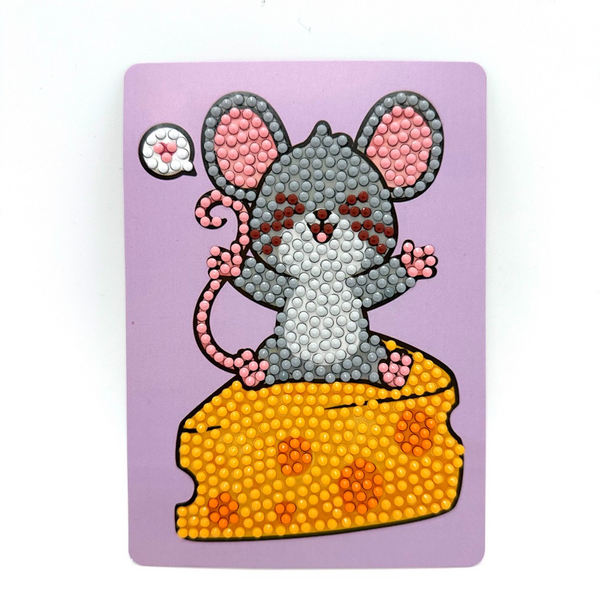 Алмазна мозаїка 10х14. Для дітей - Мишеня і сир