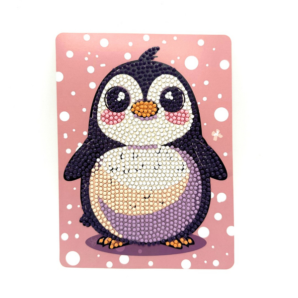 Алмазна мозаїка 13,5х18. Для дітей - Милий пінгвін