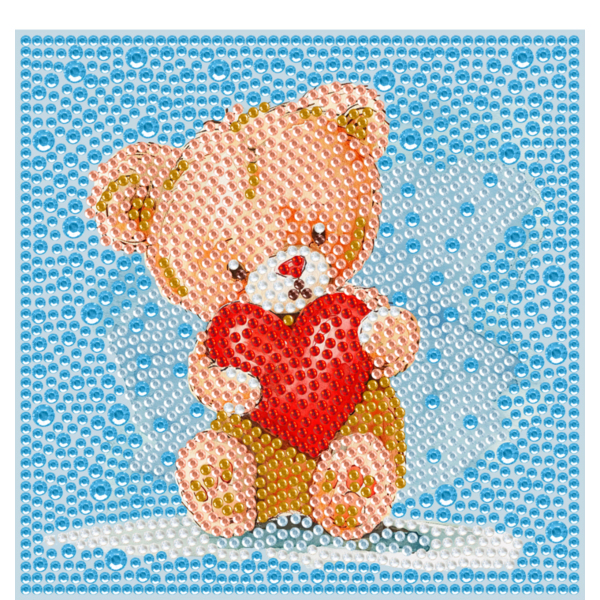 Алмазна мозаїка 15х15 - Медвежонок Тедди