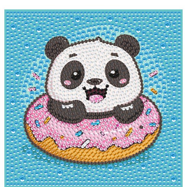 Алмазна мозаїка 15х15 - Панда донат