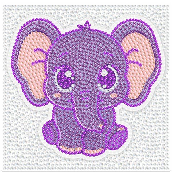 Алмазна мозаїка 15х15 - Милый слоник