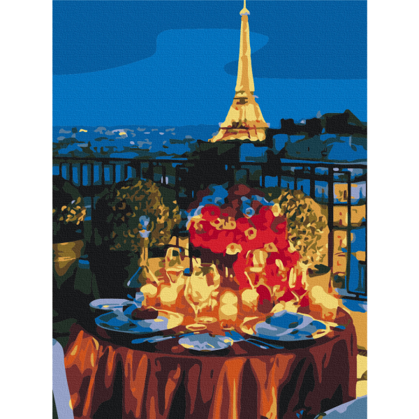Картина по номерам Города - Побачення в Парижі