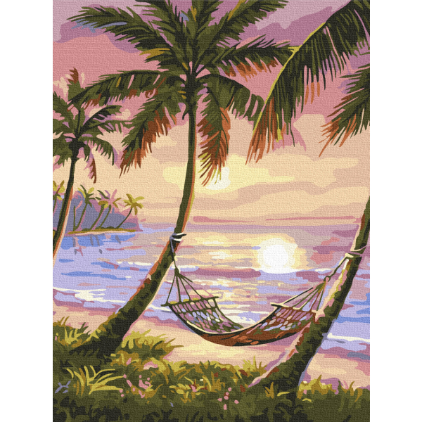 Картина по номерам Природа - Райский уголок