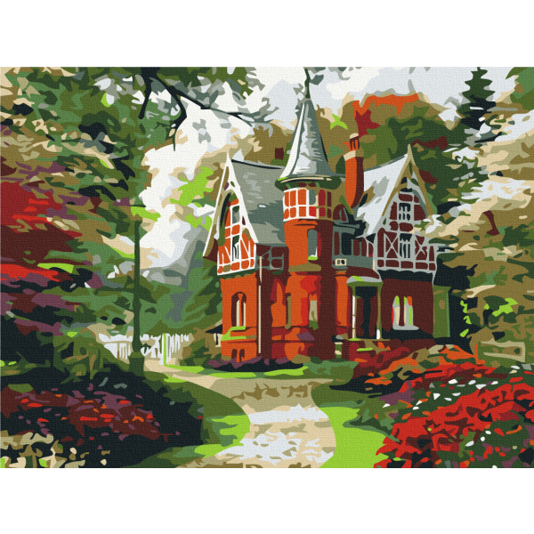 Картина по номерам Пейзажі - Сказочный домик
