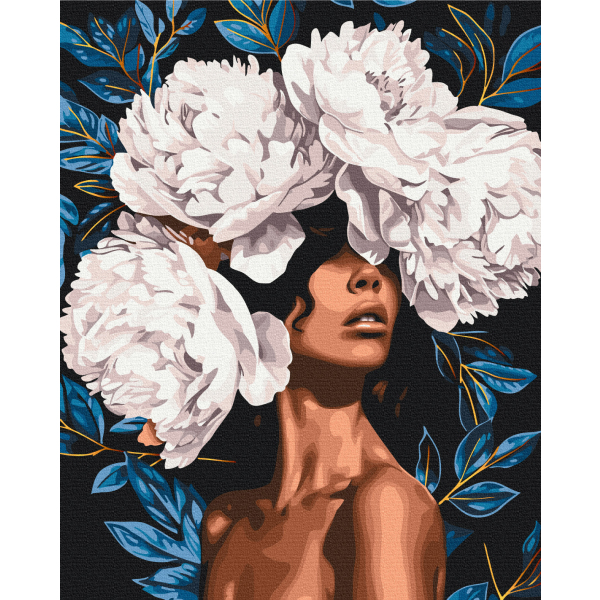 Картина по номерам Люди на картинах - Квітуча вуаль