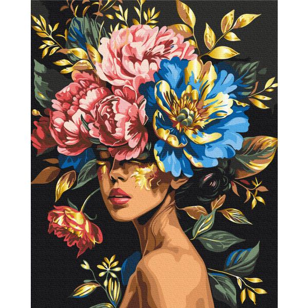 Картина по номерам Люди на картинах - Floral harmony