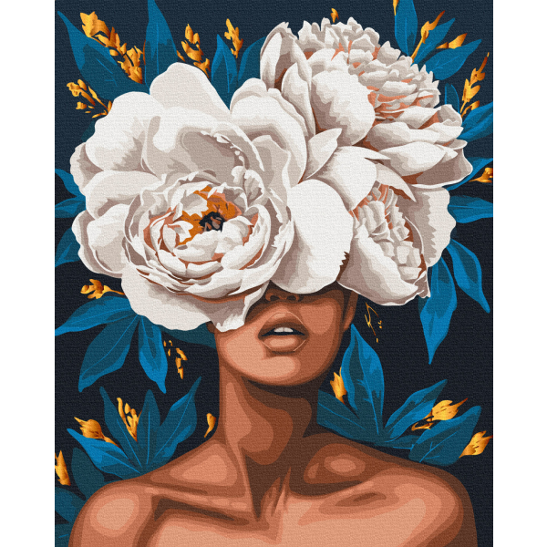 Картина по номерам Люди на картинах - Аромат пионов
