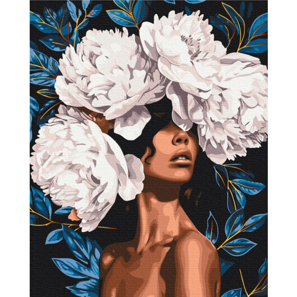 Картина по номерам Преміум картини - Квітуча вуаль