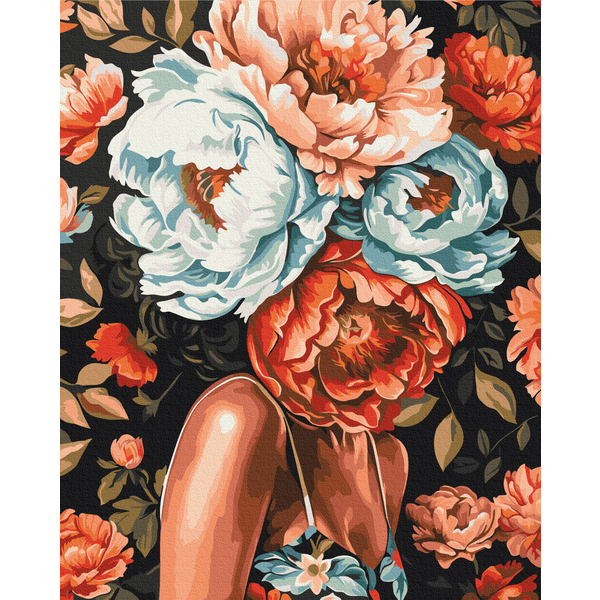 Картина по номерам Преміум картини - Квітучі думки