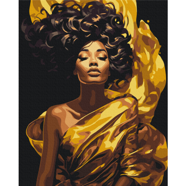 Картина по номерам Преміум картини - Одягнена в промені