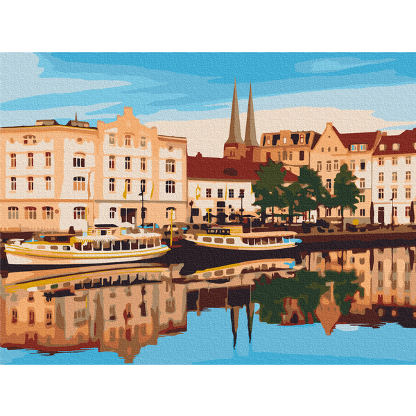 Картина по номерам Преміум картини - Старе місто німецького Любеку