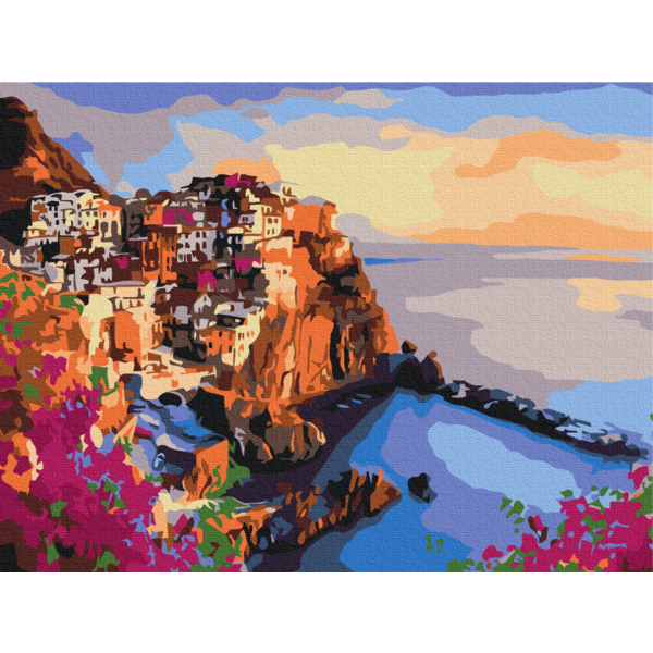 Картина по номерам Преміум картини - Яскраві барви Сицилії