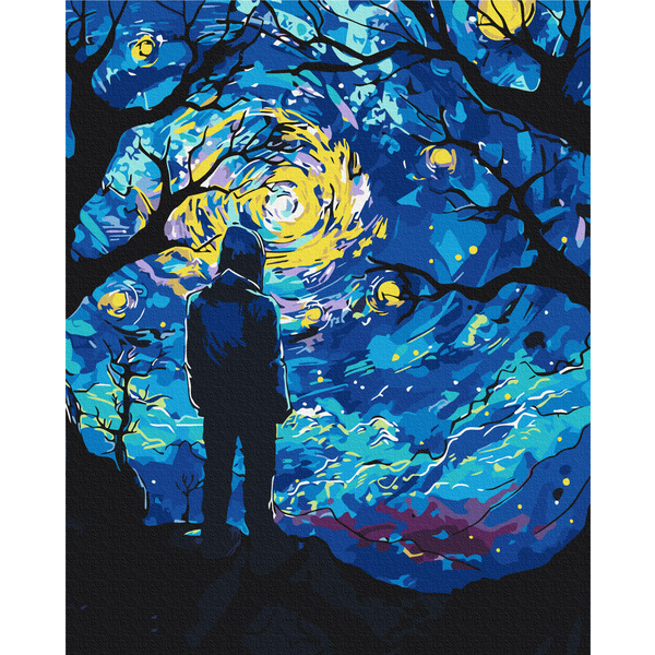 Картина по номерам Преміум картини - Нічне натхнення