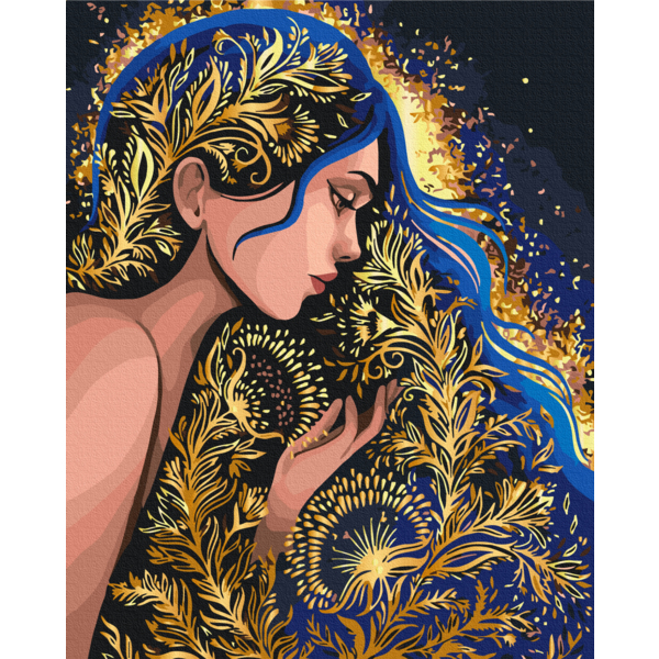 Картина по номерам Преміум картини - Золота німфа © Поліна Скурихіна