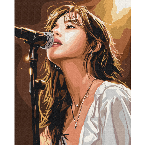 Картина по номерам Музика, музичні інструменти - K-pop певица