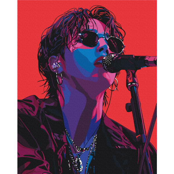 Картина по номерам Музика, музичні інструменти - K-pop айдол