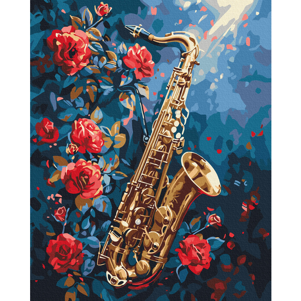 Картина по номерам Преміум картини - Квітковий джаз