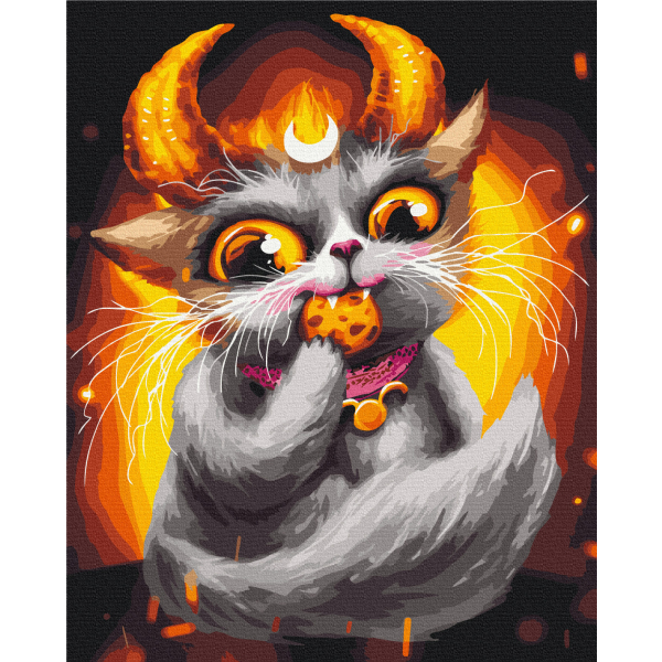 Картина по номерам Авторські колекції - Котик Телець © Маріанна Пащук