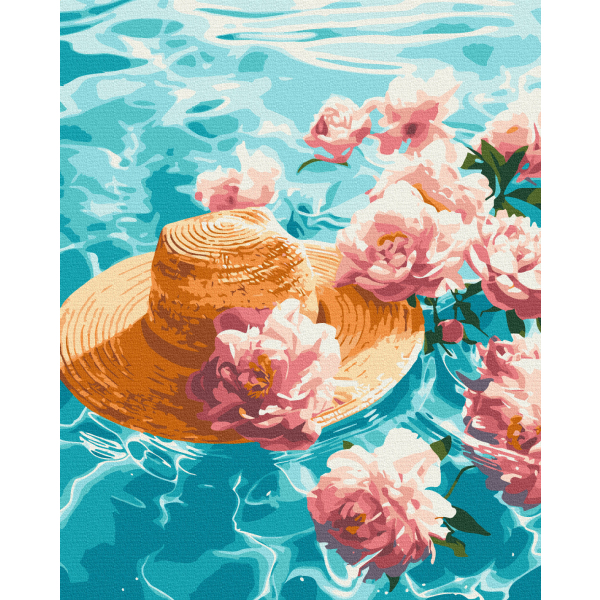 Картина по номерам Квіти - Водяні півонії