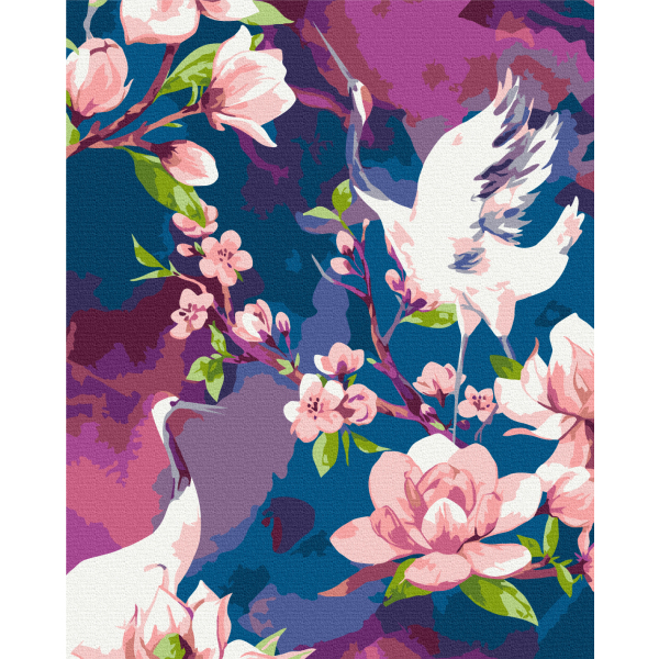 Картина по номерам Квіти - Песня журавля