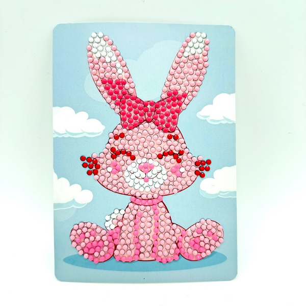 Алмазна мозаїка 10х14. Для дітей - Зайчик в хмарах