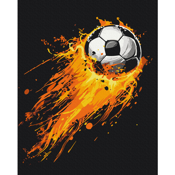 Картина по номерам Спорт - Огненный гол