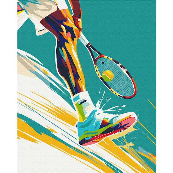 Картина по номерам Спорт - Игра в теннис