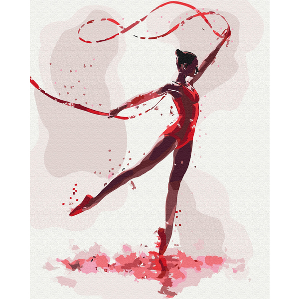 Картина по номерам Спорт - Волшебная гимнастка