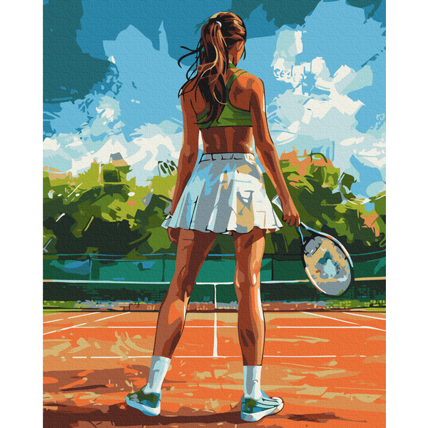 Картина по номерам Спорт - Теннисистка