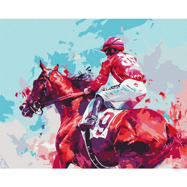 Картина по номерам Спорт - Всадник победы