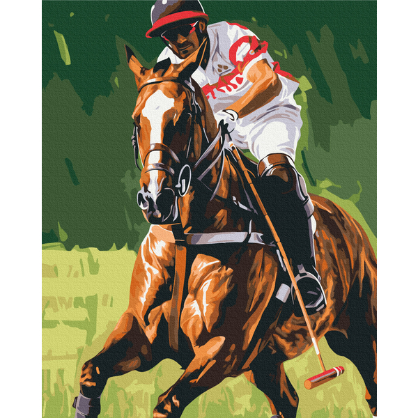 Картина по номерам Спорт - Игрок в поло