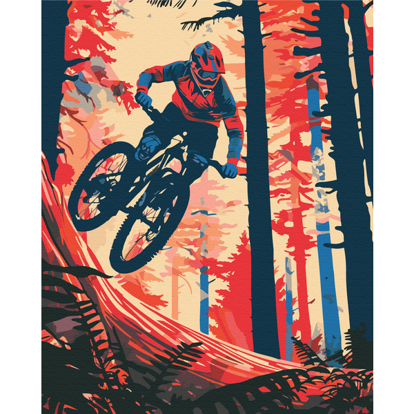 Картина по номерам Спорт - Адреналин на колесах