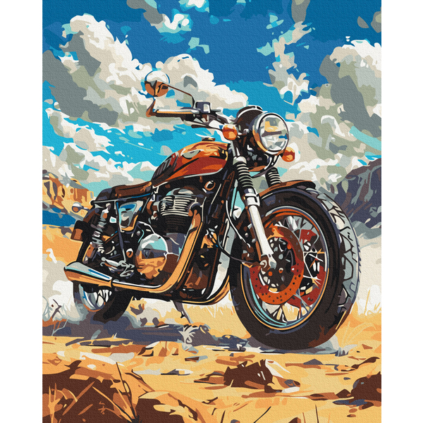 Картина по номерам Чоловічі - Ретро байк