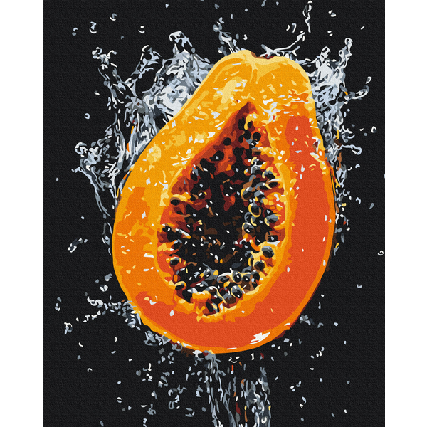Картина по номерам Натюрморти - Explosion of juicy papaya