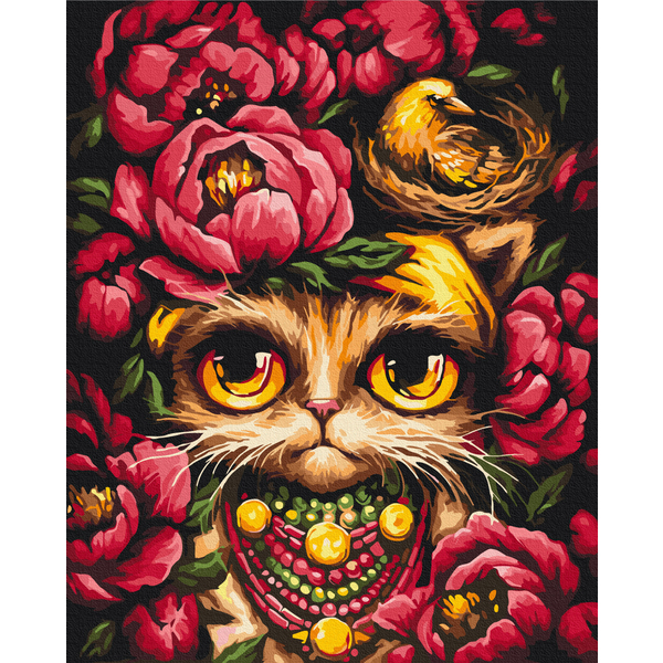 Картина по номерам Авторські колекції - Грустная Киця © Марианна Пащук