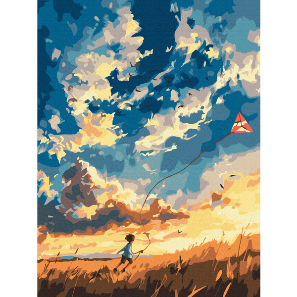 Картина по номерам Преміум картини - Захоплені вітром