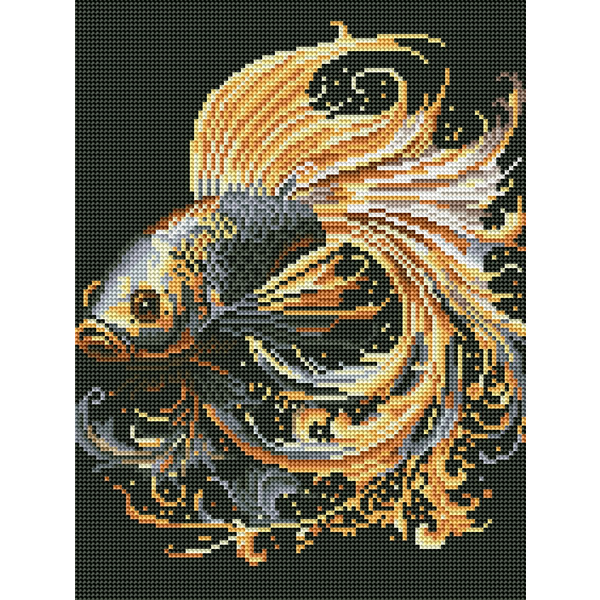 Алмазная мозаика 40x30 - Чарівна рибка