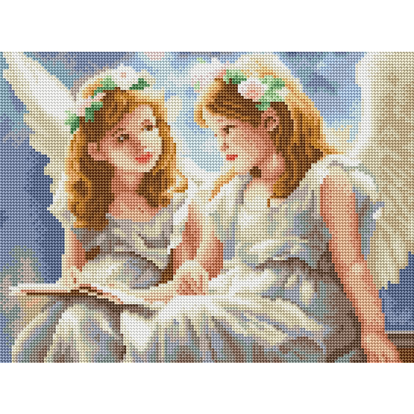 Алмазная мозаика 40x30 - Ангелочки